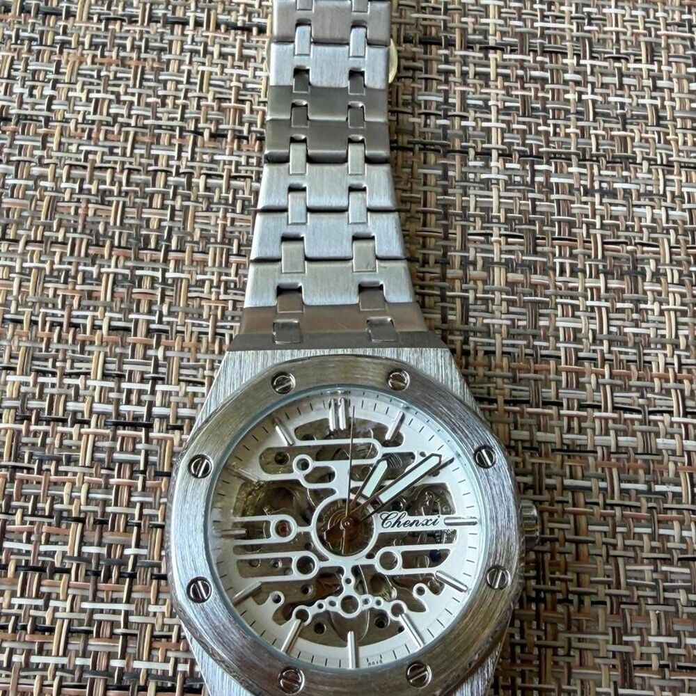 Unbranded Men's Silver and Grey Watch